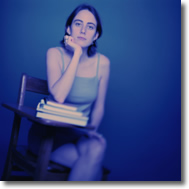 girl thinking, school, desk